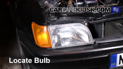 1996 Ford Fiesta Magic 1.3L 4 Cyl. Lights Turn Signal - Front (replace bulb)